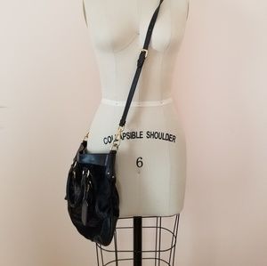 Black velvet Prada shoulder bag small
